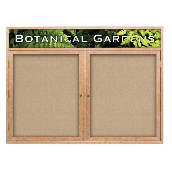 United Visual Products Open Faced Traditional Corkboard, 60x36" UV643A-BLACK-AMETHY